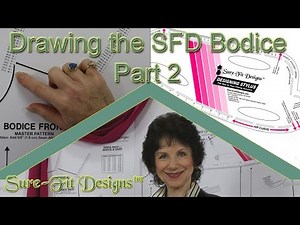 How to Draw a Basic Bodice Front Part 2 - How to Make your own Sewing Patterns
