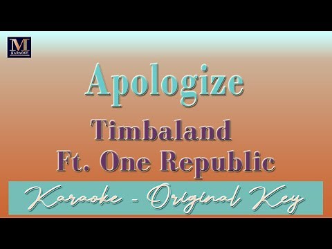 Apologize - Karaoke (Timbaland ft. One Republic) | Karaoke Music Videos With Lyrics