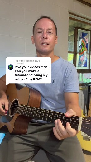 Easy Guitar Tutorial for REM's Losing My Religion