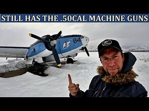 A Forgotten Lockheed PV-2 Harpoon WW2 Attack/Bomber Aircraft covered in snow.