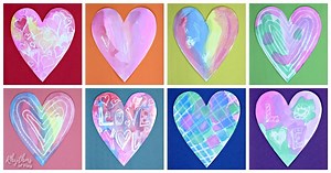 Surprise Watercolor Heart Art Painting Ideas