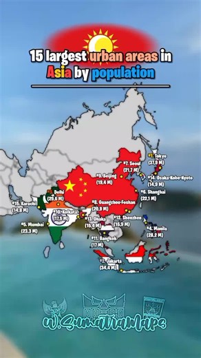 Largest Urban Areas in Asia by Population