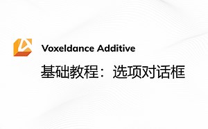 Voxeldance Additive 基础教程：选项对话框