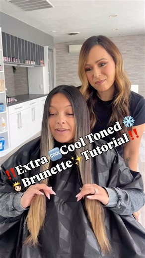 ‼️WOW‼️ Would you wear this 🆒Cool Toned Brunette 👸🏻Hair✨? #hair #viral #explorepage #trending