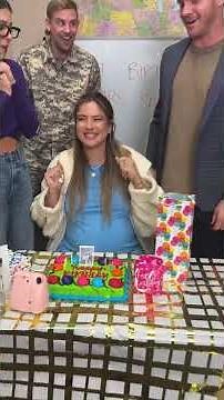 Soldier surprises girlfriend on her birthday 🥹