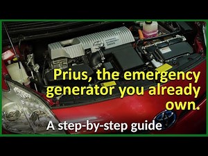 Toyota Prius Home Emergency Generator (Step-by-Step)