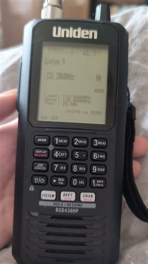 Uniden BCD436HP avia band AM modulation