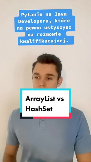 Pytania rekrutacyjne cz15. ArrayList vs HashSet😁 #pytaniarekrutacyjne #rekrutacja #programming #java #working #programminglife #energywork #workonline #ilovemywork #goodwork #workhome #worklifebalanced #programmings #worklifestyle #workhappy #programmingstudents #workingdays #programmerlife #coders #backtoreality #javaprogramming