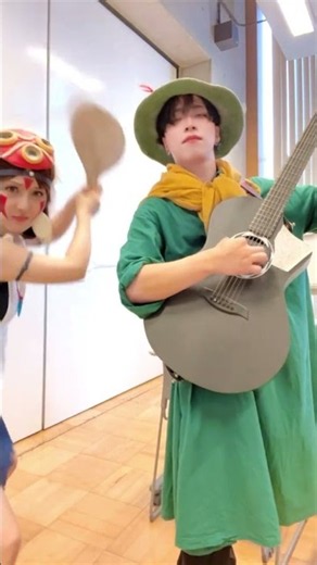 尻を叩かれながらギター演奏 禁じられた遊び #コスプレ #スナフキン #もののけ姫 #fingerstyleguitar
