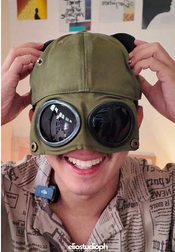 Aviator Hat Cap with Sunglasses for Men