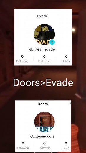 TEAM DOORS! #roblox #doors #teamdoors #robloxdoors #evade #robloxevade #teamevade #fyp #fypシ