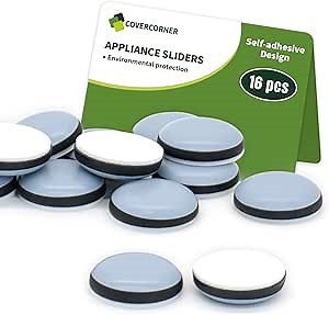Amazon.com: COVERCORNER Kitchen Sliders for Counter - Self Adhesive Small Appliance Slider - 7/8'' 16PCS Blue : Tools & Home Improvement