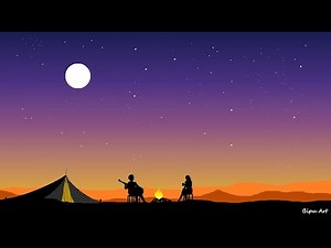 How to Draw in Ms Paint | drawing in paint in computer | paint in computer | scenery drawing