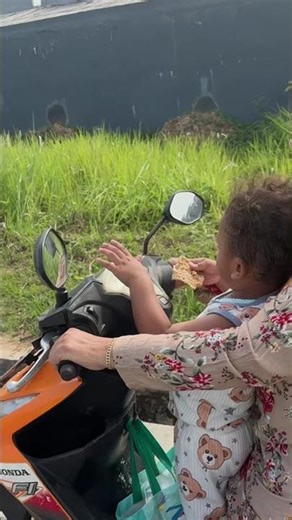 Benjiro Jibril Habibi jalan pagi kok naik motor masyaallah