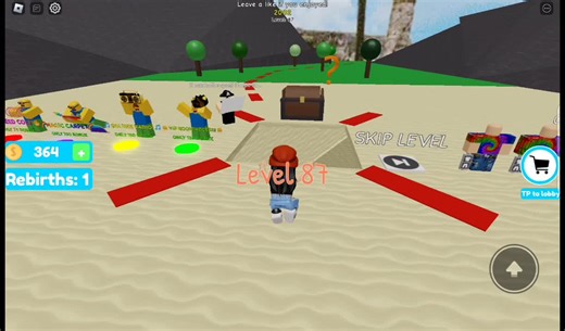 LEGO-Style Avatars Explore a Virtual World