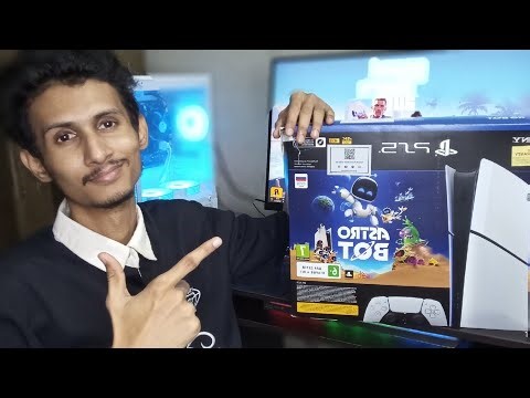 PS5 slim astro bot bundle unboxing & setup 🤩|...