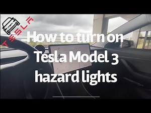 How to turn on Tesla Model 3 hazard lights