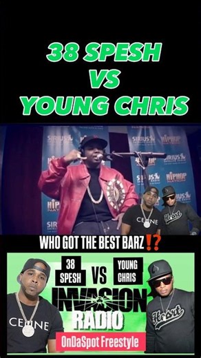 38 SPESH Destroys EMINEM Beat #ondaspotfreestyle VS YOUNG CHRIS~WHO Got The Best BARZ? #rap #hiphop