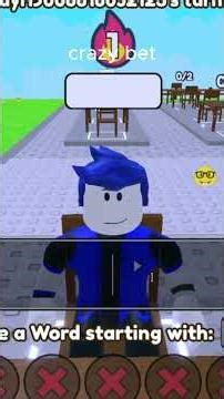 Word Chain Game in Roblox… I Almost Lost 😭🔥