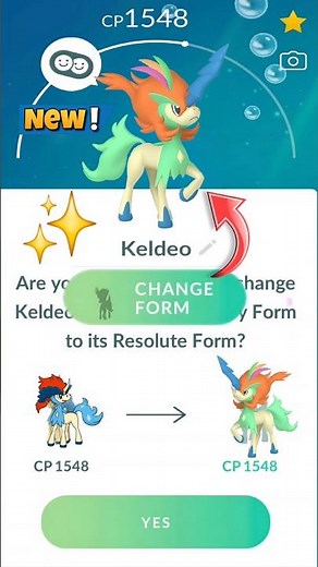 First Ever New Resolute Keldeo Form Evolution in Pokemon GO