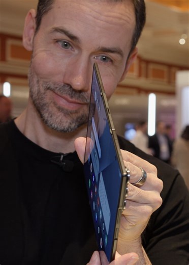 Check out Samsung's Galaxy Z Tri-Fold at CES! It features a massive 10