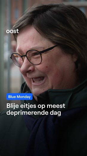Het is Blue Monday: de meest deprimerende dag van het jaar. Om wat op te beuren kunnen mensen misschien wel een blij eitje gebruiken. 🥚💙 #rtvoost #bluemonday #blijei #deprimerend #overijssel