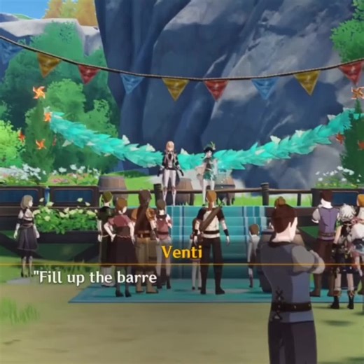 Venti Singing at Weinlesefest Event | Genshin Impact