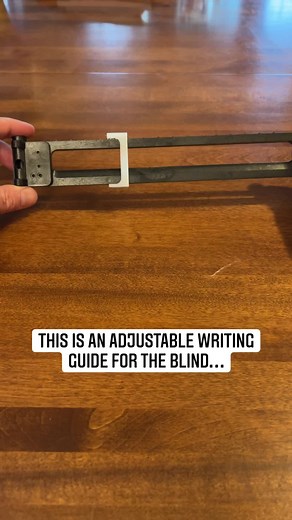 Adjustable Writing Guide for the Blind #blind #visuallyimpaired #writing #guide | Blind on the Move