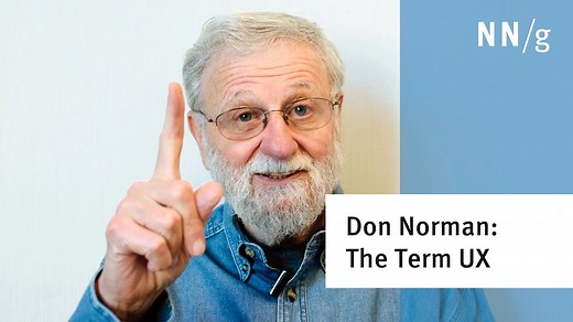 Don Norman on the Term "UX" (Video)