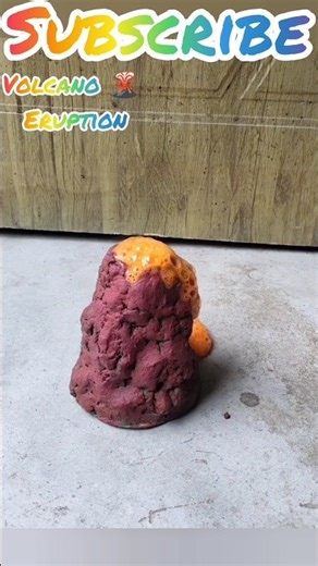 volcano 🌋 experiment with home #science #shorts #amazing