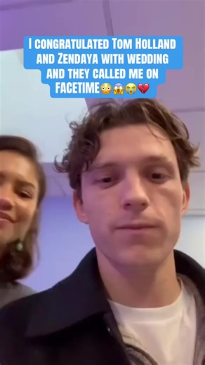 Oh my God!!! #tomholland #zendaya #viral #wedding