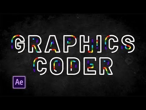 Rainbow Stroke Text Animation in After Effects - After Effects Tutorial | Graphics Coder