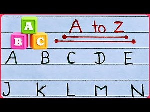 Capital Alphabets A to Z || Learn English Letters for Children