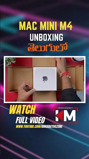 Mac mini M4 unboxing and setup intro #kmcreativezone #KM #kishoremaarisetty
