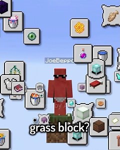 Full Beacon in 1 GRASS BLOCK #edit #minecraft