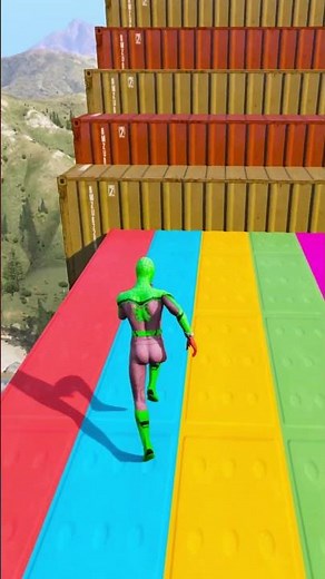 GTA 5 Epic Ragdolls | Spider-Man Jumps/Fails ep. 2984