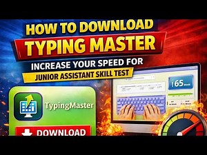 How to download TYPING MASTER On PC ||Increase Your speed for Junior Assistant Skill Test
