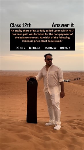 Commerce and fun on Instagram: "Share capital ka important question hai ❤️ . . . . #commerce #ushanksir #accounts #boards #cbse #class12"