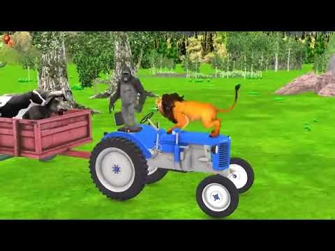 3 Giant Elephant Cow vs 5 Hybrid Tiger Wolf Lion vs Gorilla Fight Buffalo Saved by Woolly Mammoth