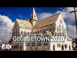【4K】Footage | Virtual Walking Tour | Georgetown - Guyana 2019 | Travel Video Guide | Street Scenes