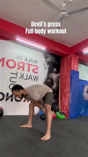 Devil press for full body workout #strengthtraining #mmatraining