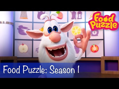 Booba - Food Puzzle Season 1 + Compilation of All Episodes with Food - Cartoon for kids