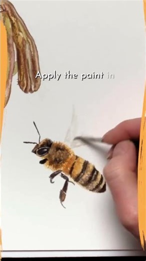 How to paint bee wings!