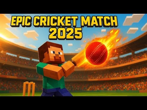 Minecraft Cricket Match 2025 🏏 | Epic Battle Between Players | Real Cricket in Minecraft World