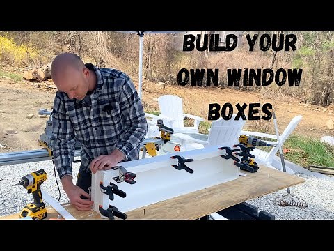 You Can Build These Easy And Maintenance Free PVC Window Boxes