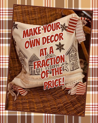When you can create something this cute for a fraction of the price…why would we ever pay store-bought again? ✨ This little gingerbread pillow has my whole heart — and it didn’t break the bank.  Last week was Gingerbread Week in the craftroom…missed it? Go peek back for all the sweet inspo!  Your cozy, creative Christmas starts right here. ✨ #HolidayDIY #ChristmasCrafts #GingerbreadDecor #CraftTok #HomeDecorDIY | Daydream Believer Vintage & Chalk | Facebook