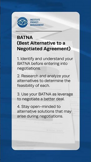 BATNA Best Alternative to a Negotiated Agreement