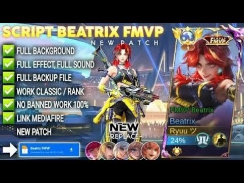 Script Skin Beatrix FMVP No Password | Full Effect Voice | Patch Terbaru