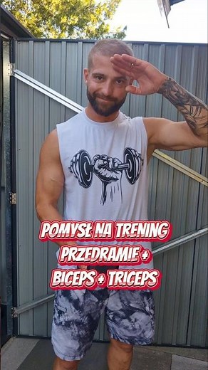 Trening przedramie, biceps i triceps. Dwa ćwiczenia na partie. Kompleksowo ramiona z hantlami. #gym