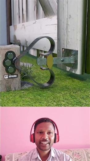 Incredible Craftsmanship: Unique Gate Lock System! 🚪🔧 | Amazing DIY Idea